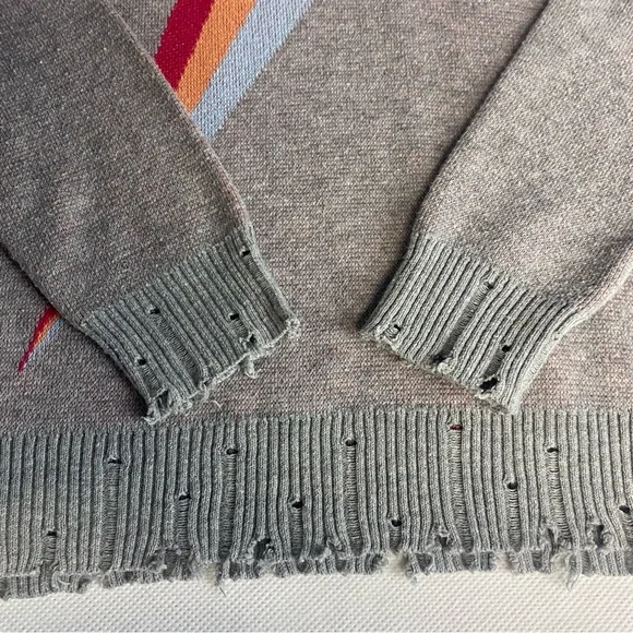 Fate Lightning Bolt Sweater - Red, Orange, Gray - Picture 10 of 15